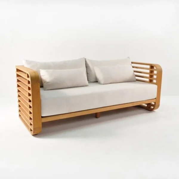Shito Wood Sofa , Kursi Tamu Modern Kayu Jati